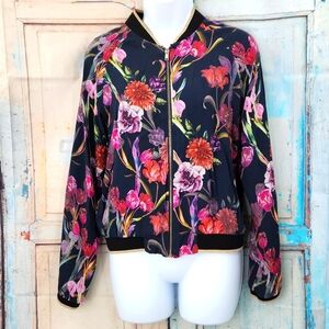 Morgan De Toi Floral Lightweight Bomber Jacket